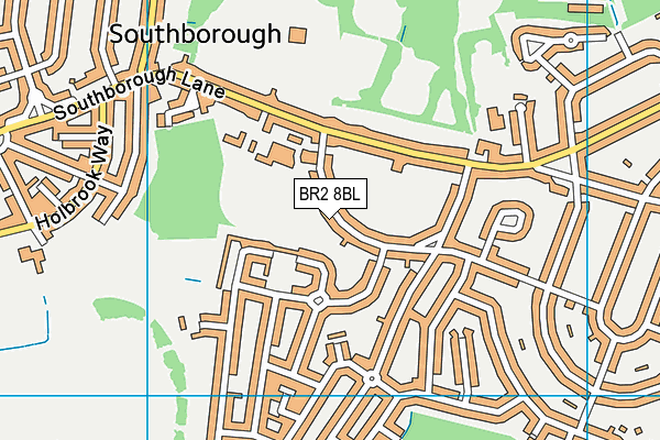 BR2 8BL map - OS VectorMap District (Ordnance Survey)