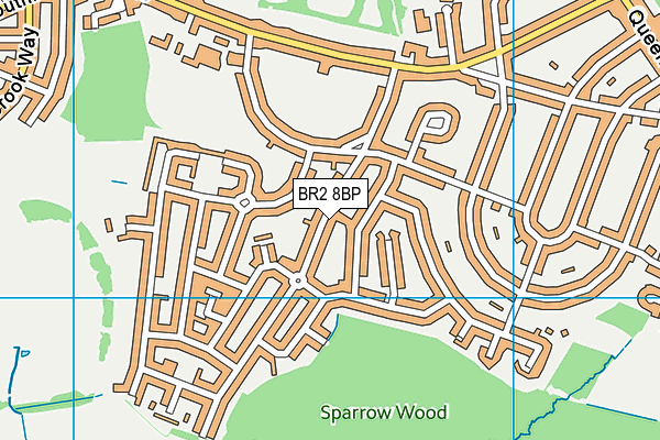 BR2 8BP map - OS VectorMap District (Ordnance Survey)