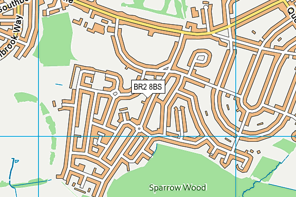 BR2 8BS map - OS VectorMap District (Ordnance Survey)
