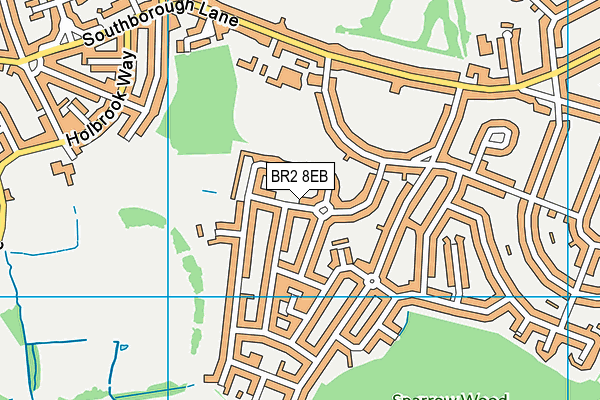 BR2 8EB map - OS VectorMap District (Ordnance Survey)