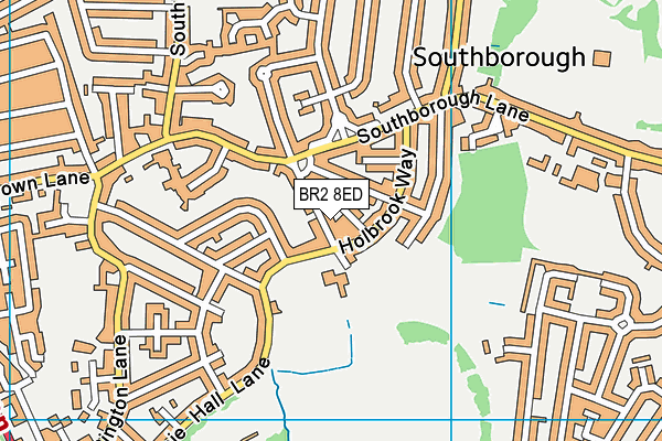 BR2 8ED map - OS VectorMap District (Ordnance Survey)