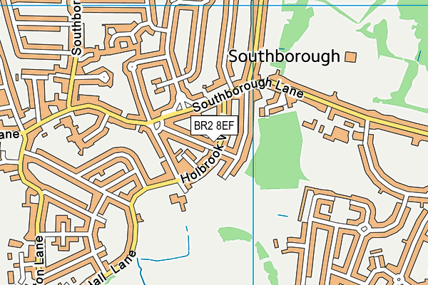 BR2 8EF map - OS VectorMap District (Ordnance Survey)