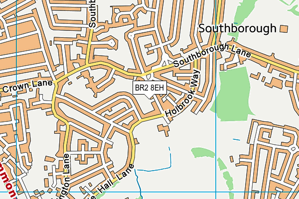BR2 8EH map - OS VectorMap District (Ordnance Survey)