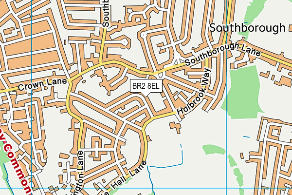 BR2 8EL map - OS VectorMap District (Ordnance Survey)
