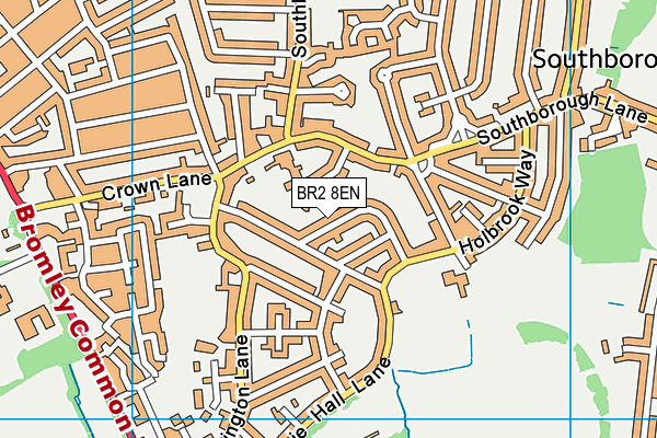 BR2 8EN map - OS VectorMap District (Ordnance Survey)