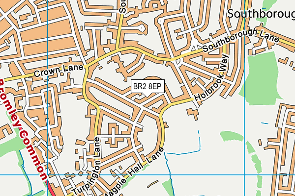 BR2 8EP map - OS VectorMap District (Ordnance Survey)