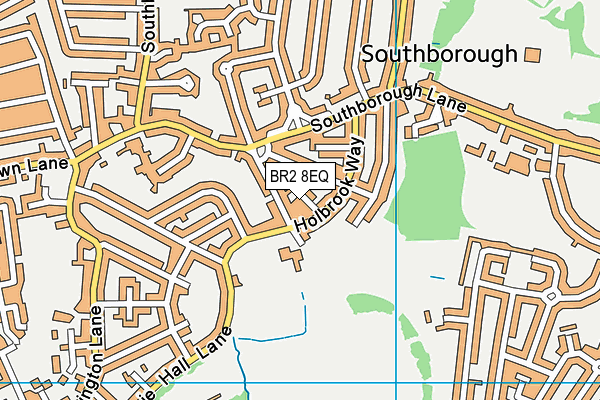 BR2 8EQ map - OS VectorMap District (Ordnance Survey)