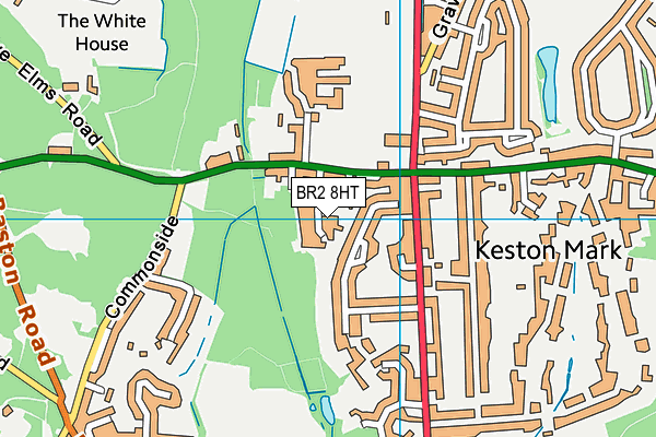 BR2 8HT map - OS VectorMap District (Ordnance Survey)