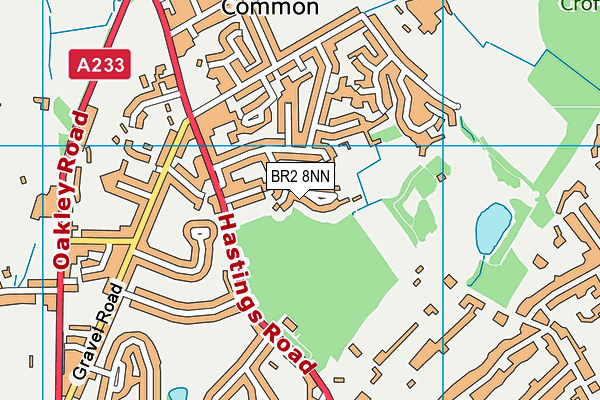 BR2 8NN map - OS VectorMap District (Ordnance Survey)