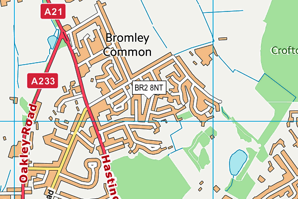 BR2 8NT map - OS VectorMap District (Ordnance Survey)
