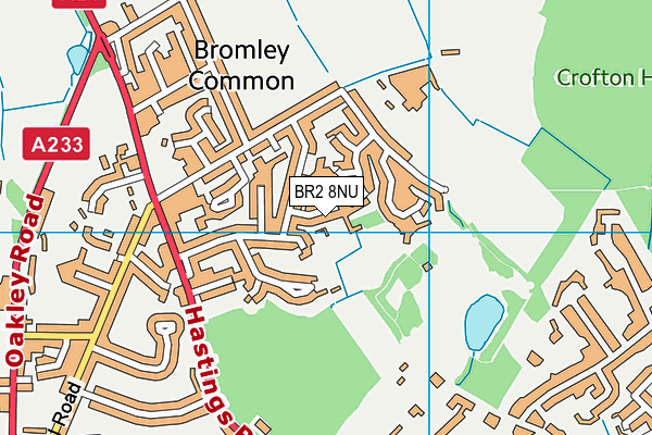 BR2 8NU map - OS VectorMap District (Ordnance Survey)