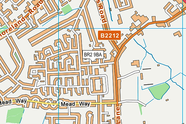 BR2 9BA map - OS VectorMap District (Ordnance Survey)