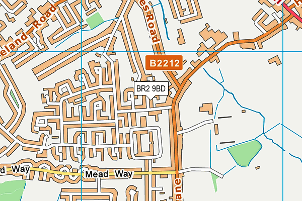 BR2 9BD map - OS VectorMap District (Ordnance Survey)