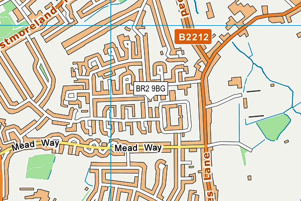 BR2 9BG map - OS VectorMap District (Ordnance Survey)