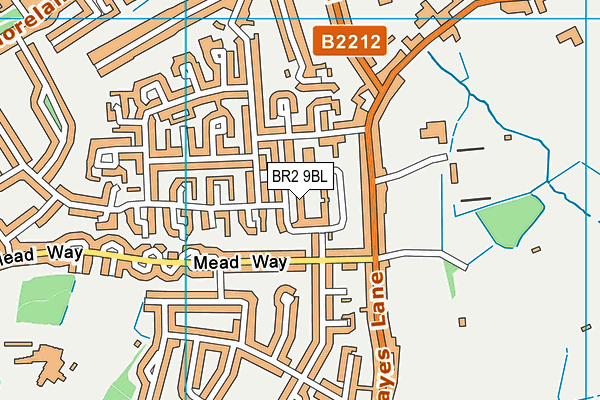 BR2 9BL map - OS VectorMap District (Ordnance Survey)