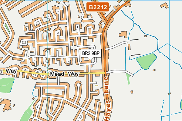 BR2 9BP map - OS VectorMap District (Ordnance Survey)