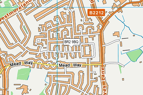 BR2 9BQ map - OS VectorMap District (Ordnance Survey)