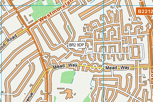BR2 9DP map - OS VectorMap District (Ordnance Survey)