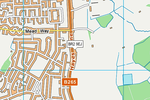 BR2 9EJ map - OS VectorMap District (Ordnance Survey)