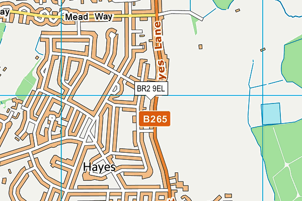 BR2 9EL map - OS VectorMap District (Ordnance Survey)