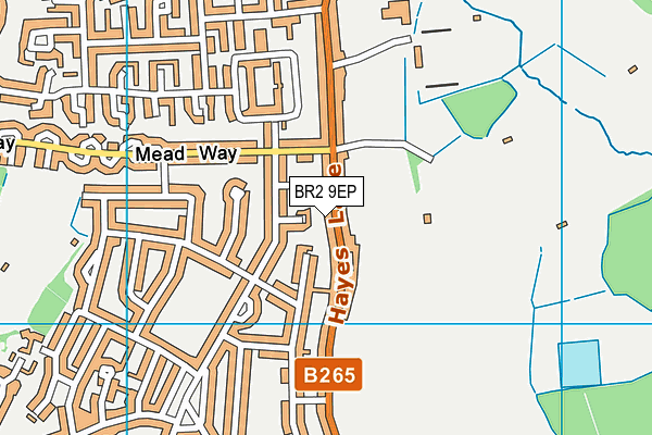 BR2 9EP map - OS VectorMap District (Ordnance Survey)