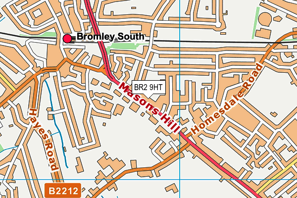 BR2 9HT map - OS VectorMap District (Ordnance Survey)