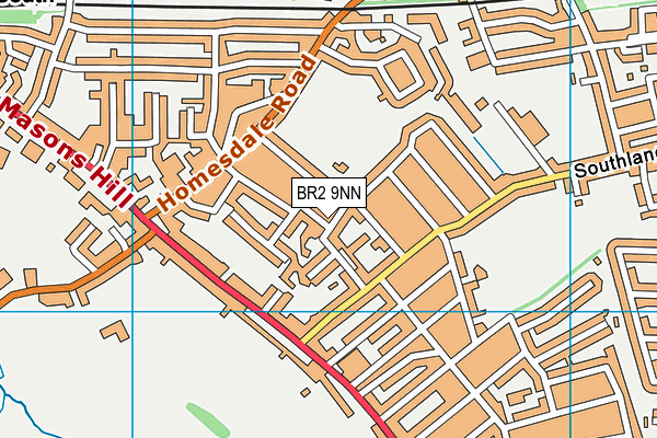 BR2 9NN map - OS VectorMap District (Ordnance Survey)