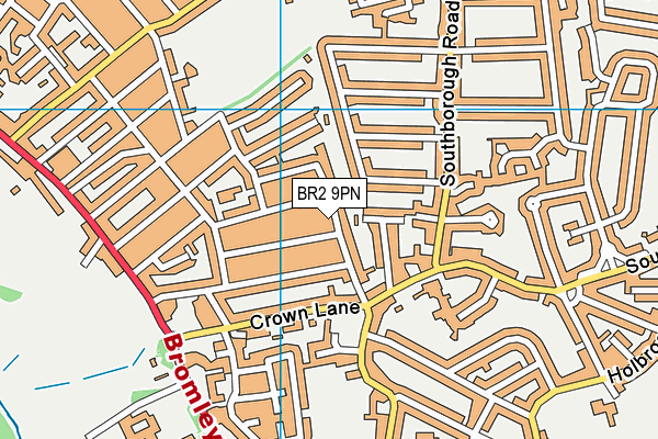 BR2 9PN map - OS VectorMap District (Ordnance Survey)