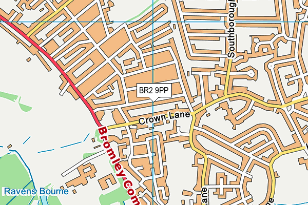 BR2 9PP map - OS VectorMap District (Ordnance Survey)