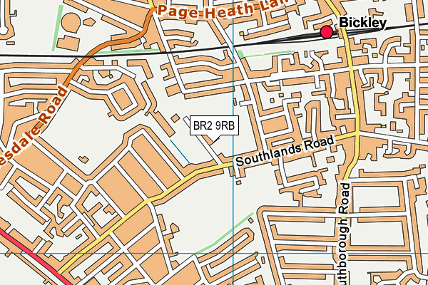 Virgin Active (Bromley) map (BR2 9RB) - OS VectorMap District (Ordnance Survey)