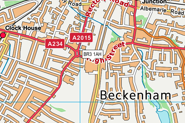 Map of AFTERS BECKENHAM LTD at district scale
