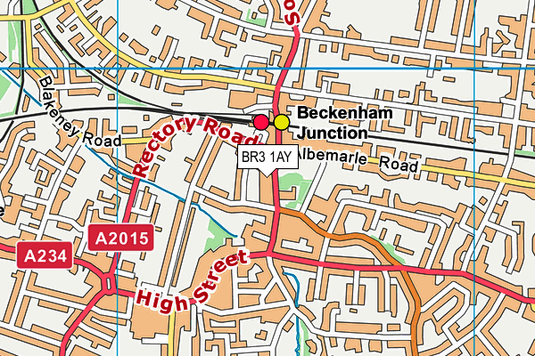 BR3 1AY map - OS VectorMap District (Ordnance Survey)
