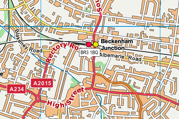BR3 1BQ map - OS VectorMap District (Ordnance Survey)