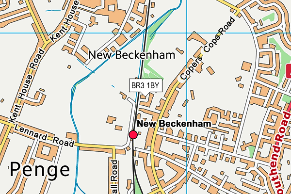BR3 1BY map - OS VectorMap District (Ordnance Survey)