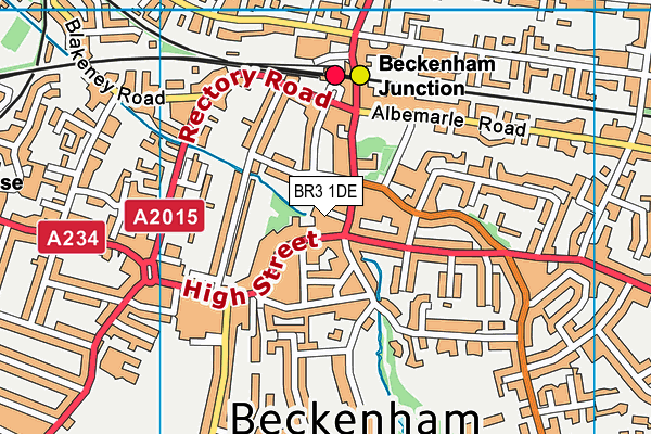 BR3 1DE map - OS VectorMap District (Ordnance Survey)