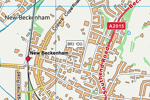 BR3 1DG map - OS VectorMap District (Ordnance Survey)