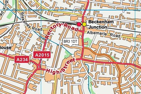 BR3 1DT map - OS VectorMap District (Ordnance Survey)