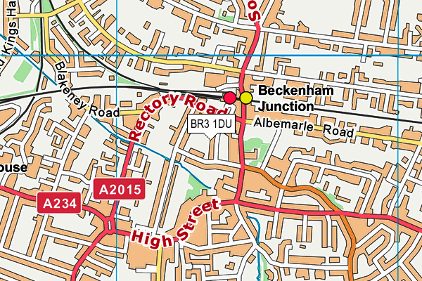 BR3 1DU map - OS VectorMap District (Ordnance Survey)