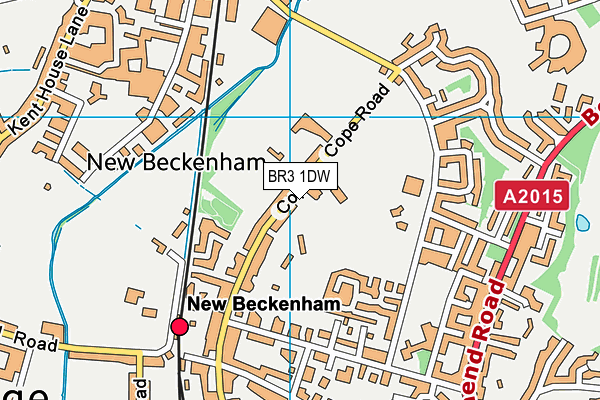 BR3 1DW map - OS VectorMap District (Ordnance Survey)