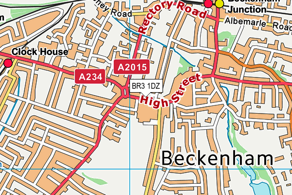 BR3 1DZ map - OS VectorMap District (Ordnance Survey)