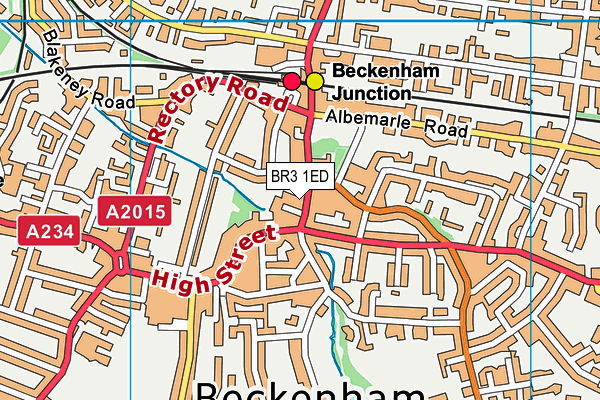 BR3 1ED map - OS VectorMap District (Ordnance Survey)