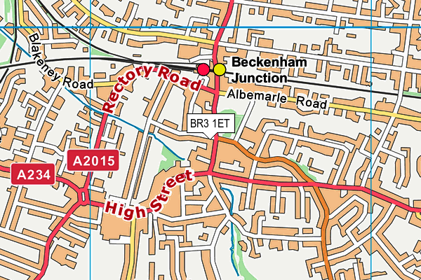 BR3 1ET map - OS VectorMap District (Ordnance Survey)