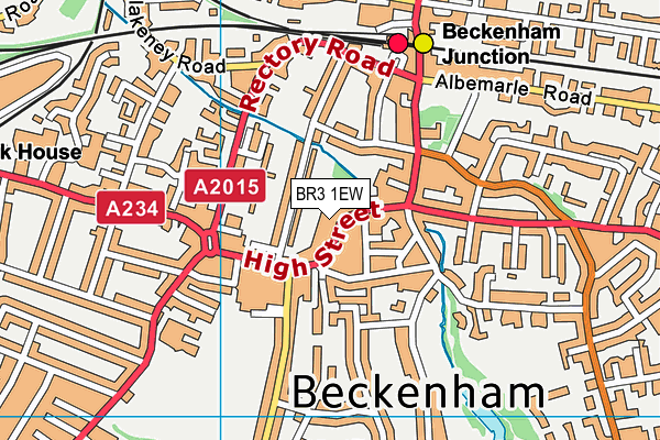 BR3 1EW map - OS VectorMap District (Ordnance Survey)