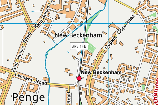 BR3 1FB map - OS VectorMap District (Ordnance Survey)