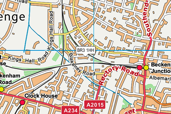 BR3 1HH map - OS VectorMap District (Ordnance Survey)