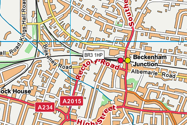 BR3 1HP map - OS VectorMap District (Ordnance Survey)