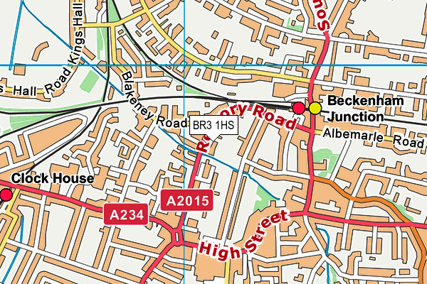 BR3 1HS map - OS VectorMap District (Ordnance Survey)