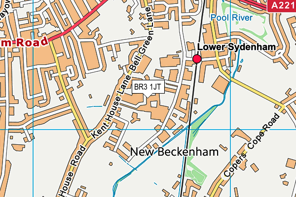 BR3 1JT map - OS VectorMap District (Ordnance Survey)