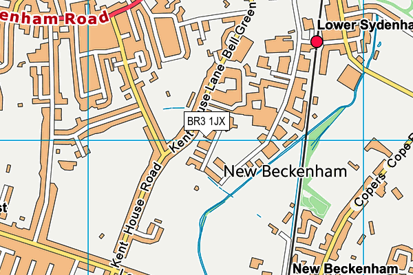 BR3 1JX map - OS VectorMap District (Ordnance Survey)