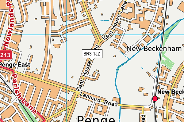 BR3 1JZ map - OS VectorMap District (Ordnance Survey)